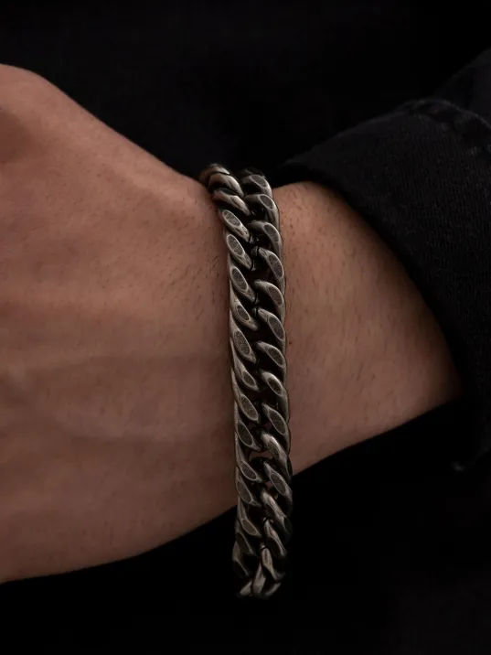 Ottoman Kalın Çelik Oksitli Gurmet Erkek Bileklik CBLOKSİTKLN-GMS