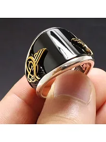 Oval Oniks Taşlı Erkek Gümüş Yüzük Oval Oniks Taşlı Erkek Gümüş Yüzük
