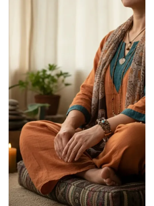 Kadın Bakır Bileklik - Turkuaz Firuze Taşlı Oval Model Çiçek Motif Bilezik Metal Kutu ve Doğal Taş