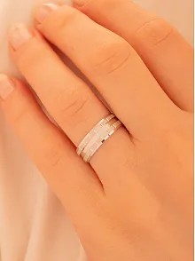 Titanik Model Erkek Gümüş Tek Alyans Yüzük Nişan Söz Yüzükleri