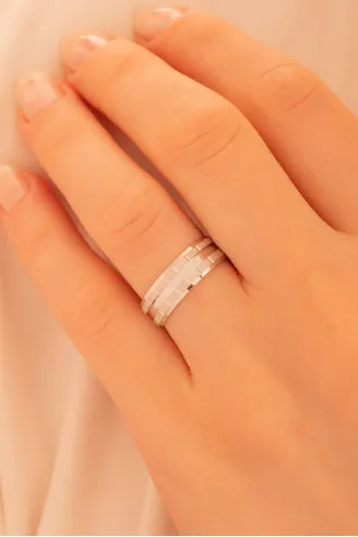Titanik Model Erkek Gümüş Tek Alyans Yüzük Nişan Söz Yüzükleri