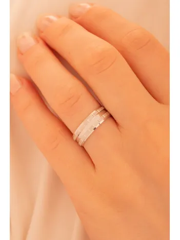 Titanik Model Erkek Gümüş Tek Alyans Yüzük Nişan Söz Yüzükleri