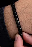 Erkek Siyah Polo Model Çelik Bileklik - Çelik Siyah Polo Model Bileklik