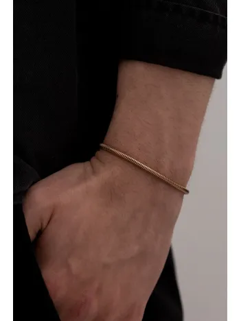 Erkek Çelik Bileklik - Rose Altın Kaplama Sarp Model Erkek Bileklik