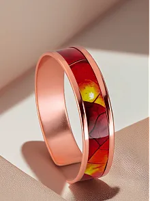 Kadın Bakır Bileklik - Sunny Model Özel Baskı Metal Kutu Ve Kuvars Taşı