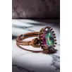 Kadın Bakır Bileklik Yüzük Set - Mistik Topaz Taş Mekik Ağaç Kabuğu Model İnce Metal Kutu Kuvars Taş Kadın Bakır Bileklik Yüzük Set - Mistik Topaz Taş Mekik Ağaç Kabuğu Model İnce Metal Kutu Kuvars Taş