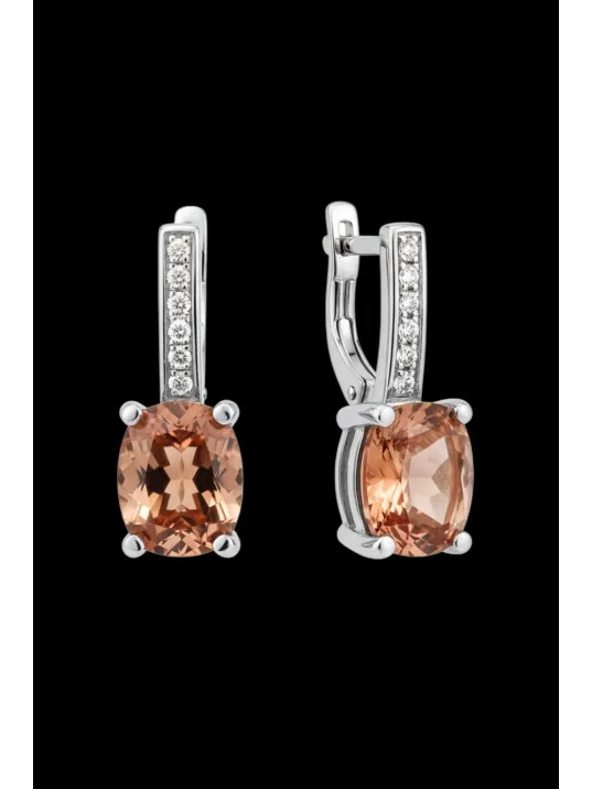 Kadın Gümüş Küpe - Baget Zultanit Taşlı Tektaş Model Küpe