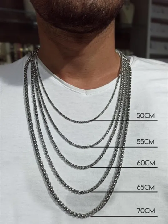 Polo Erkek Çelik Kolye Zincir POLO8487