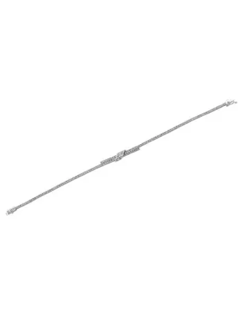 Nida Zirkon Taşlı Su Yolu Bayan Gümüş Bileklik