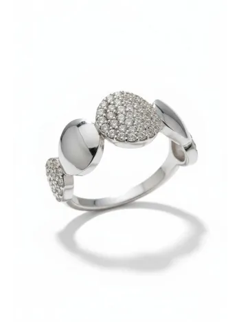 Kadın Gümüş Yüzük - Hürrem Gümüş Su Yolu Kadın Yüzük