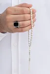 Gümüş Tespih Arpa Kesim Büyük Boy 24gr
