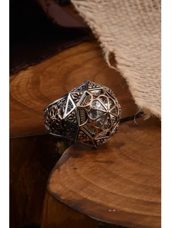 Saklı Camii Model Koleksiyonluk Erkek Gümüş Yüzük