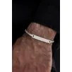 Erkek Gümüş Bileklik - İsim Yazılabilir 3.5 mm İnce Beyaz Kare Kral Gümüş Bileklik Erkek Gümüş Bileklik - İsim Yazılabilir 3.5 mm İnce Beyaz Kare Kral Gümüş Bileklik