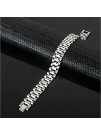 Erkek Çelik Bileklik - Model Lüks Bukle Erkek Bileklik