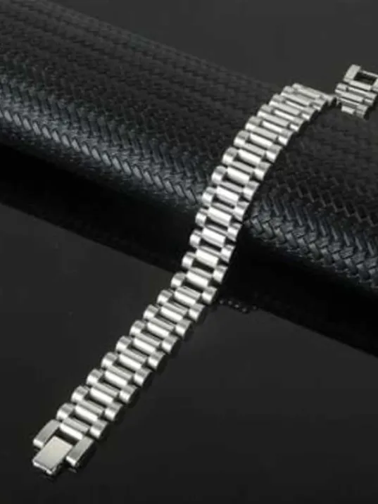 Erkek Çelik Bileklik - Model Lüks Bukle Erkek Bileklik
