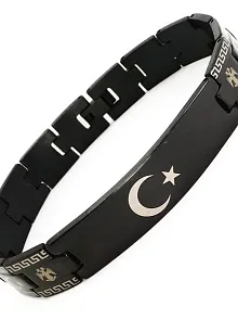 OttoMan Ayyıldız Selçuklu Kartalı Çelik Erkek Bileklik