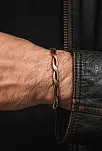Copper Knit Bakır Kelepçe Bilezik Erkek Kadın Doğal Taşlar ve Metal Kutulu