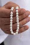 Gümüş Tespih Çizgili Küre Büyük Boy 22gr