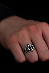 Erkek Gümüş Yüzük - Zülfikar Kılıcı İnce Kibar Gümüş Yüzük