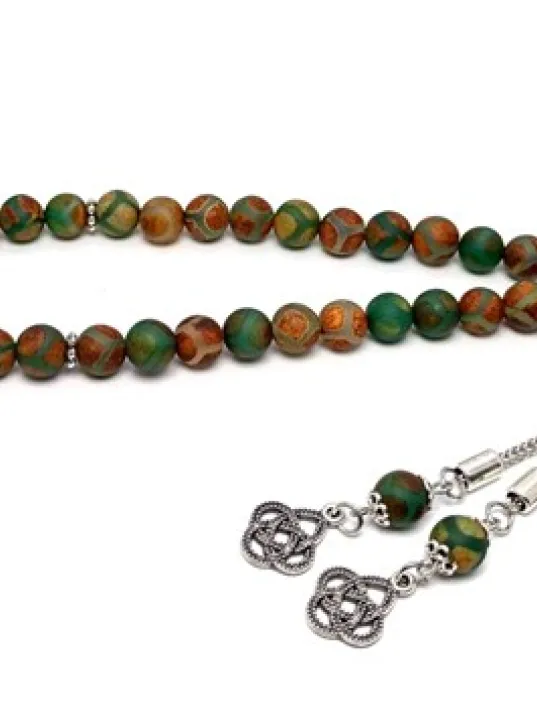 Tibet Akiği Doğaltaş Tespih