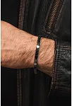 Erkek Kadın Doğal Taş Bileklik - Siyah Hematit Doğal Taşlı Makrome Model 2 Unisex Bileklik