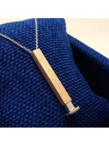 Nested Gizli İsimli Bayan Gümüş Kolye Mat Model