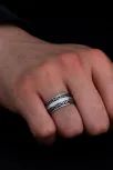 Erkek Gümüş Yüzük - 925 Ayar Sonsuzluk Model Gümüş Alyans Yüzük Erkek Gümüş Yüzük - 925 Ayar Sonsuzluk Model Gümüş Alyans Yüzük