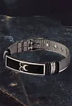 Erkek Çelik Bileklik - Üç Hilal Model Çelik Erkek Bileklik