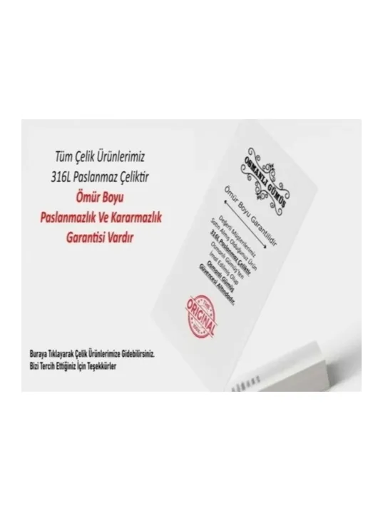 Erkek Çelik ve Oniks Taşlı Bileklik - Çift Sıra Kral Zincir Model