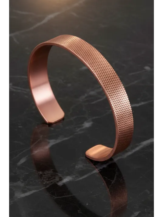 Erkek Kadın Bakır Bileklik - Delikli Erkek Kadın Bileklik Bilezik Doğal Taşlar Ve Metal Kutulu