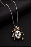 Medusa - Erkek Kolye - Kadın Kolye - Medusa Model Bay Çelik Kolye