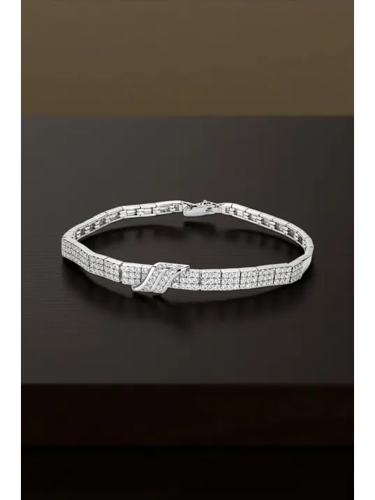 Kadın Gümüş Bileklik - Afrodit Gümüş Su Yolu Kadın Bileklik