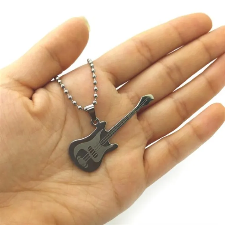 Gitar Erkek Çelik Kolye Zincir CKLGMSGITAR Gitar Erkek Çelik Kolye Zincir CKLGMSGITAR