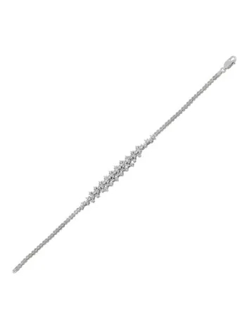 Arın Zirkon Taşlı Su Yolu Bayan Gümüş Bileklik