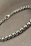 OttoMan Steel 5mm Polo Çelik Erkek Bileklik Künye Orta Kalınlıkta