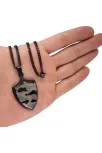 Askeri Kamuflaj Desenli Kalkan Modeli Çelik Erkek Kolye Zincir Askeri Kamuflaj Desenli Kalkan Modeli Çelik Erkek Kolye Zincir