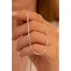 Kadın Gümüş Kolye - 925 Ayar 1.5 mm Küp Zincir Gümüş Kolye Kadın Gümüş Kolye - 925 Ayar 1.5 mm Küp Zincir Gümüş Kolye