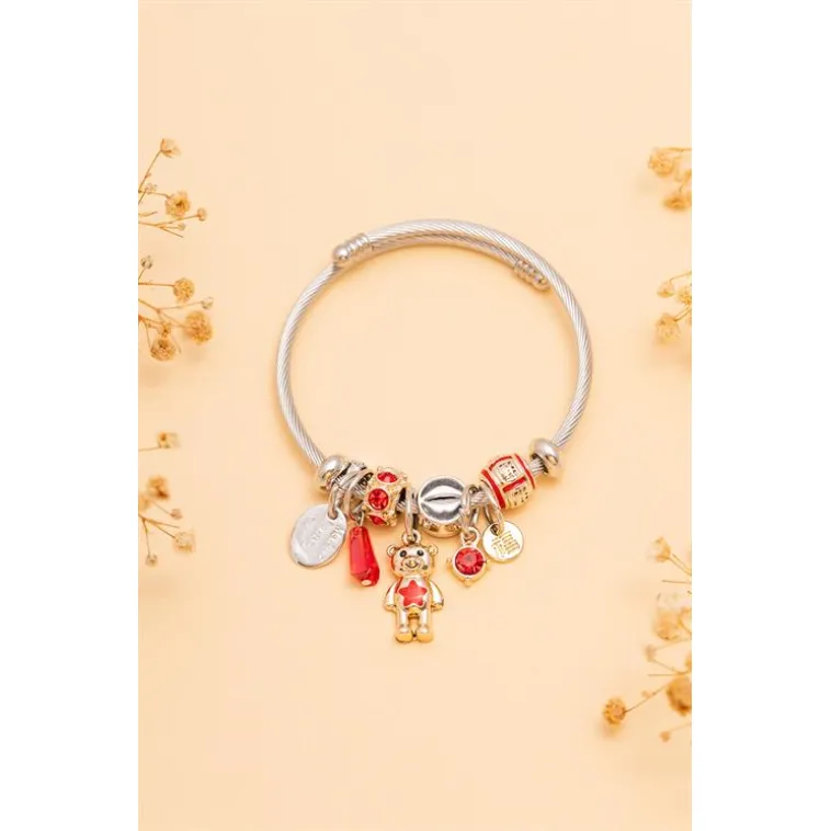 Kadın Çelik Bileklik - Charm Model Bileklik - Charm Model Kadın Bileklik Kadın Çelik Bileklik - Charm Model Bileklik - Charm Model Kadın Bileklik