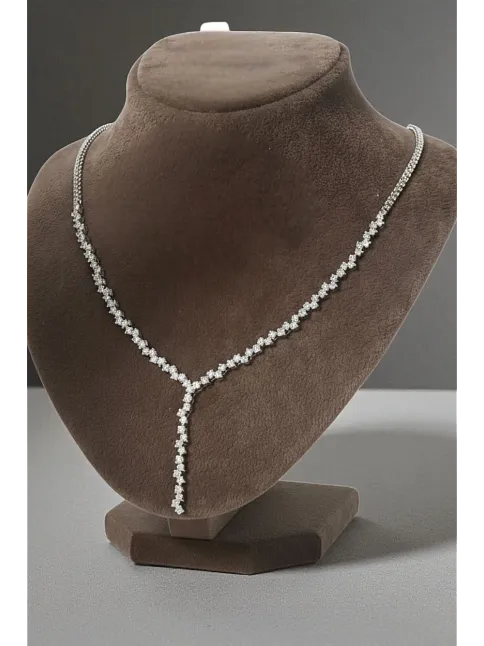 Alin Model Gümüş Su Yolu Kadın Kolye Alin Model Gümüş Su Yolu Kadın Kolye