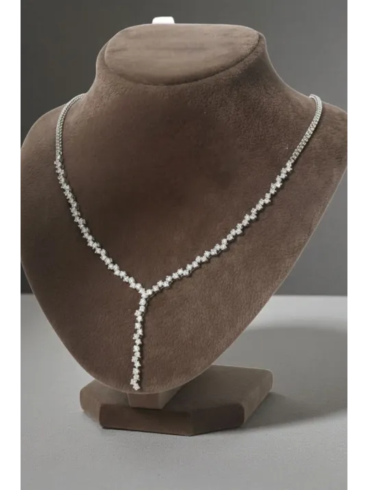 Alin Model Gümüş Su Yolu Kadın Kolye