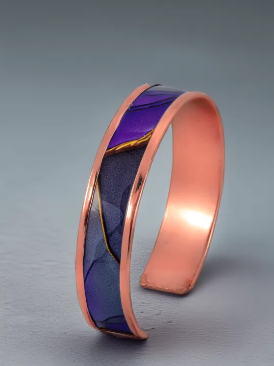 Kadın Bakır Bileklik Yüzük Set - Laura Model Özel Baskı Metal Kutu Ve Kuvars Taşı Kadın Bakır Bileklik Yüzük Set - Laura Model Özel Baskı Metal Kutu Ve Kuvars Taşı