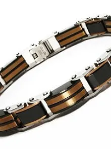 ÇELİK ERKEK BİLEKLİK KÜNYE KRİSTAL İNCE KİBAR MODEL