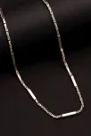 2,8mm Gümüş Erkek Kolye Zincir Kral Model Şarnelli Kare Parçalı 2,8mm Gümüş Erkek Kolye Zincir Kral Model Şarnelli Kare Parçalı