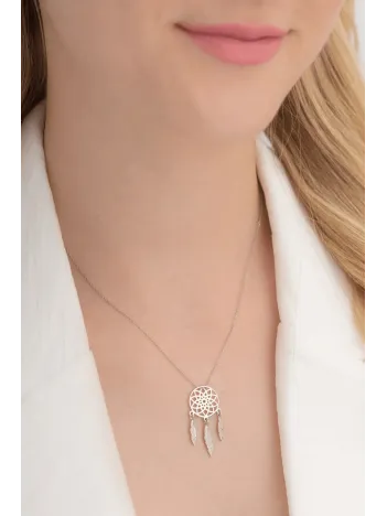 Düş Kapanı Bayan Gümüş Kolye GKLGMSDUSKP