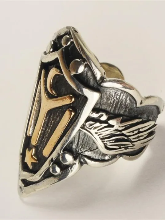 Ertuğrul Iyı Motifli Gümüş Erkek Zihgir Yüzük Ertuğrul Iyı Motifli Gümüş Erkek Zihgir Yüzük