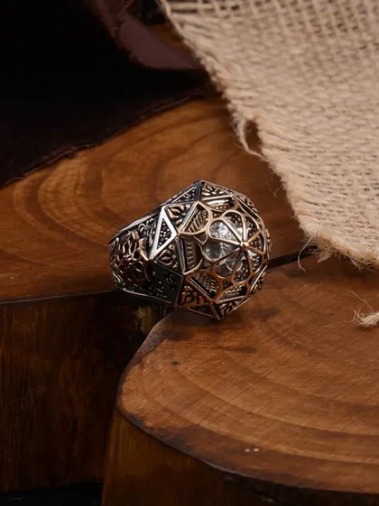 Saklı Camii Model Koleksiyonluk Erkek Gümüş Yüzük