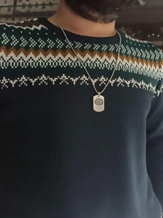 Fetih Süresi Erkek Çelik Kolye Zincir