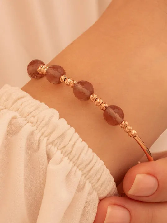 Kadın Gümüş Bileklik - Rose Zultanit Taşlı Dorika Model Kadın Bilezik Her Bileğe Uyar Kadın Gümüş Bileklik - Rose Zultanit Taşlı Dorika Model Kadın Bilezik Her Bileğe Uyar