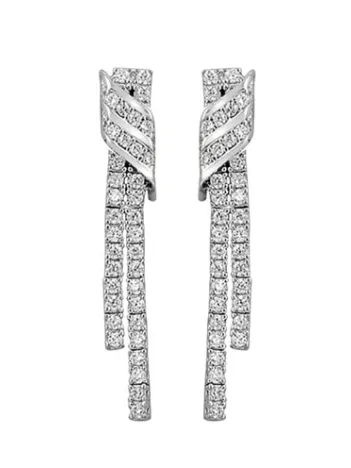 Nida Zirkon Taşlı Bayan Gümüş Küpe