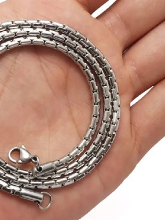 Elegant Çelik Erkek Kolye Zincir